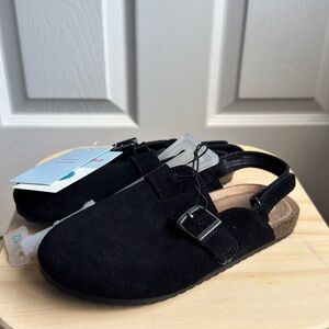 Cat & Jack Kids Black Suede Sandals